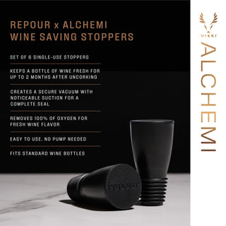 PORTABLE WINE PRESERVING STOPPERS MAKE A GREAT GIFT - These portable wine preserving stoppers are a perfect gift for wine lovers. Gift these vacuum sealing stoppers with a great bottle of wine and some wine glasses, or add them as a stocking stuffer.