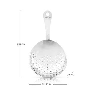 STRONG CONSTRUCTION - Made from 304 stainless steel, this metal strainer with handle is built to last, even during the most intense bar shifts. Hand wash only.