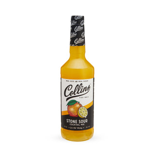 ENJOY A COCKTAIL WITH MORE FRUIT FLAVOR - Real orange juice and lemon juice is the key difference between regular sweet and sour mixer and our Collins Stone Sour cocktail mixer. Perfect for hot summer nights, this mix goes perfectly with whiskey.