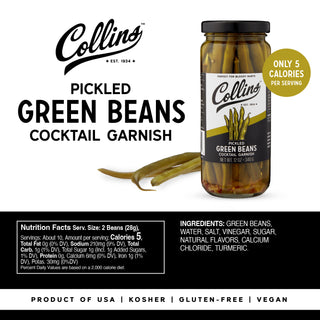 A NATURAL STIRRER – Alongside their aesthetic appeal and delicious flavor, the stiff green beans are a natural stirrer for Bloody Marys and other cocktails. Just stir your drink with pickled green beans before enjoying the cocktail and garnishes.