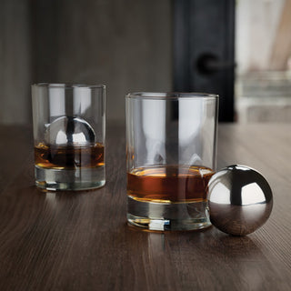 BEAUTIFUL GLACIER ROCKS ICE CUBES CHILLING SPHERES - Stainless steel whiskey balls keep your drinks cold without dilution. Just chill your stainless steel whiskey balls in the freezer for 4 hours and drop them in your cocktails, spirits, or wine.