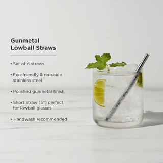 METAL STRAWS MAKE GREAT GIFT FOR HOME BARTENDERS - Give these beautiful metal bar straws as a gift to home bartenders, cocktail lovers, and more. Makes a great housewarming, wedding, birthday, and Christmas gift for anyone building their bar cart.