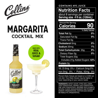 GREAT COCKTAIL GIFT! EASILY MIX BATCH COCKTAILS AND PITCHERS - Collins margarita mixes are a great way to serve batches of your favorite cocktails. No cocktail recipe books required--just follow the instructions on each bottle of cocktail mixer.