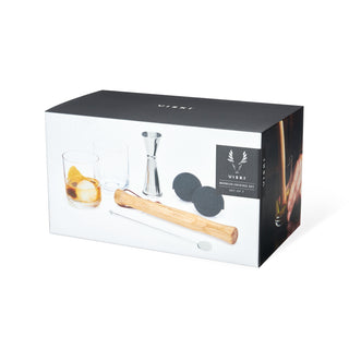 SET OF 7 BARTENDER TOOLS - Each piece of this bar kit fits in with other iconic bar tools you may have in your kitchen. These bar essentials will upgrade your mixology game. Hand wash only.