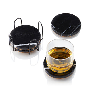 A USEFUL, ELEGANT GIFT DRINK COASTERS MARBLE - Streamlined and elegant, this coaster set is a perfect housewarming gift, Christmas gift, birthday gift, Mother’s day gift, or a gift to yourself and your home. Up your decor game with these luxe coasters.