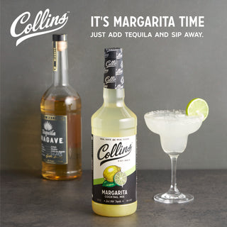 MADE USING REAL CITRUS JUICE WITH REAL SUGAR - Crafted with lemon, lime, and orange juice, Collins Margarita Mixers make it easy to create a perfect classic cocktail. Take the guesswork out of your mixology--just measure, add tequila, and enjoy!