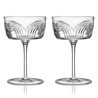 Beau Crystal Cocktail Coupes