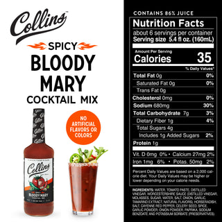 CRAFT COCKTAILS, NO CRAFTING REQUIRED - Collins supplies cocktail drinkers with quality staples for their home bar. Formulated with professional bartenders, Collins mixers are made with real juice and real sugar. Enjoy a quality drink at home!