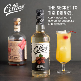 GREAT FOR MAI TAIS - Add the rich, sweet flavor of almonds to any cocktail. Collins Orgeat Almond Syrup brings nutty depth to your favorite drink recipes, whether spirit-forward classic cocktails or frosty tropical beverages.