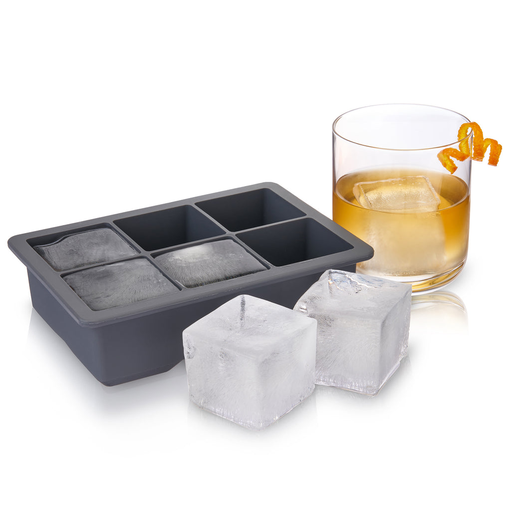 Large Collins Ice Cube Tray with Lid for Whisky Cocktail Bottles