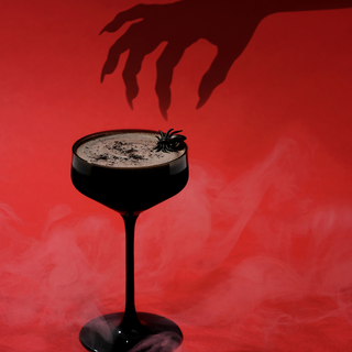 The Black Veil: A Dark & Glittering Halloween Cocktail