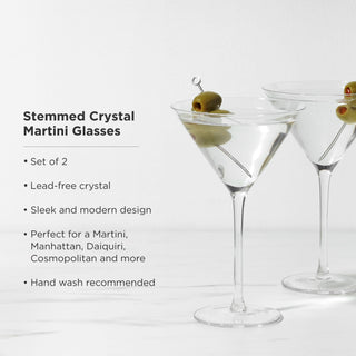 IMPRESS FRIENDS AND GUESTS – Give this unique martini glassware as a gift to craft cocktail lovers, gifts for Father’s day, or wedding gifts. Or pair these eye-catching glasses with a shaker and your favorite gin!