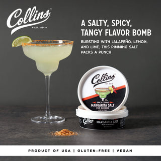 FLAVORED MARGARITA SALT – Make your spicy margarita stand out with this spicy citrus drink salt rimmer. Made with real ingredients, it adds a hit of spicy chili and tangy lemon and lime to your glass, complementing your other garnishes.