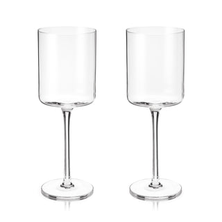 ELEVATE YOUR SIPPING EXPERIENCE – Add some flair to your sipping experience. These angled contemporary white wine glasses bring an elevated, sophisticated touch to dinner parties and happy hours, unlike boring basic tumblers. Dishwasher safe, top rack only.
