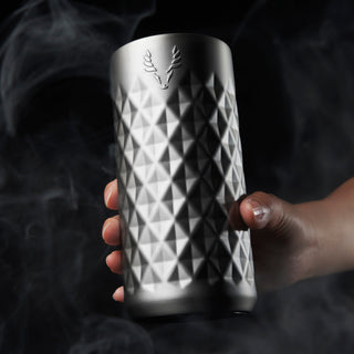 STAINLESS STEEL GLASSES DRINKING WITH CERAMIC COATING - The stainless steel double walled insulated highball tumbler features our TrueTaste ceramic coating inside. This keeps your drink tasting fresh and prevents a metallic aftertaste from developing.