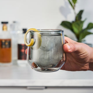 DOUBLE WALLED AND DISHWASHER SAFE - Handmade from sturdy borosilicate glass, these double-walled glasses preserve the temperature of your drinks and help prevent condensation. They’re also dishwasher safe for easy cleanup. 