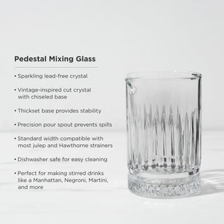 Pedestal Crystal Mixing Glass