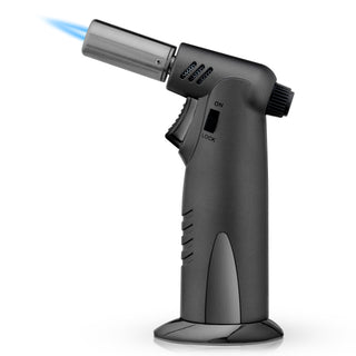 FLAME TORCH FOR SMOKY DRINKS: The ultimate whiskey accessory, this butane torch lighter is a perfect cocktail smoker. Use this as a blow torch with oak wood chips or smoking pellets to infuse whiskey or cocktails with a smoky flavor and aroma.