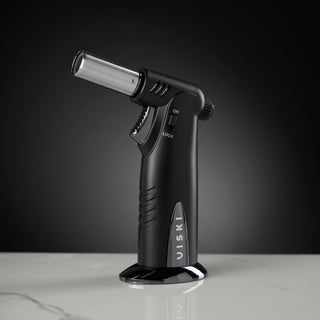 SAFE, DURABLE, AND REFILLABLE: This refillable blow torch is a great mini portable torch for your home bar or baking torch for your kitchen blow torches; use it as a creme brulee torch or cocktail smoking torch. Fuel not included for safe shipping.