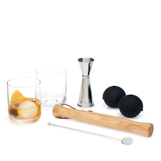 7-Piece Professional Stainless Steel Muddled Barware Set