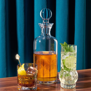 MADE TO LAST – Viski’s high-quality crystal glassware combines stunning clarity with durability for bar accessories that stand the test of time. For best results, hand wash and rinse thoroughly to avoid soap residue and polish decanter by hand.