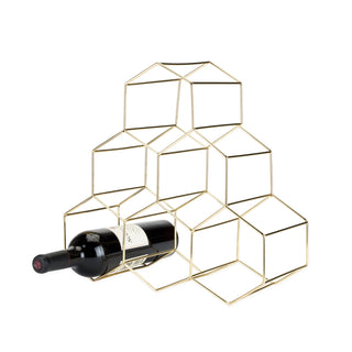 HOLDS SIX STANDARD SIZE WINE BOTTLES - Wine bottle holder measures 6 x 15 x 14.25 inches and holds 6 bottles of wine, liquor, or cocktail mixers. Great housewarming or wedding gift for the stylish wine lover!