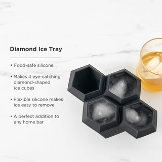 GREAT GIFT FOR COCKTAIL LOVERS - Specialty ice molds make great gifts for anyone who loves to shake up drinks at home. This diamond ice tray is perfect for wedding gifts, bachelorette gifts, engagement parties, or any time you want to add some sparkle.
