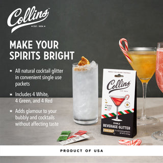 Cocktail Edible Glitter in Holiday Variety, 0.2 oz
