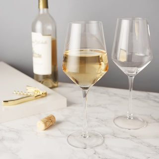 MODERN DESIGN IN CLASSIC LEAD-FREE CRYSTAL – Sleek angles and tall stems give this beautiful lead-free crystal stemware a fresh, unique feel. Enjoy the full aromatic impact of your favorite wine in this stylish set of stunning wine glasses.
