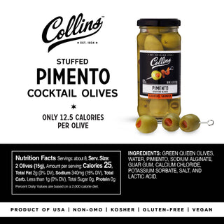 Gourmet Martini Pimento Olives 4.5 oz