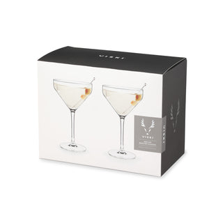 Raye Angled Crystal Martini Glasses Set of 2
