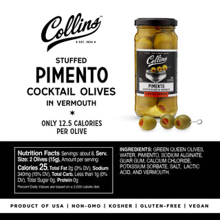 Vermouth Martini Pimento Olives 4.5 oz