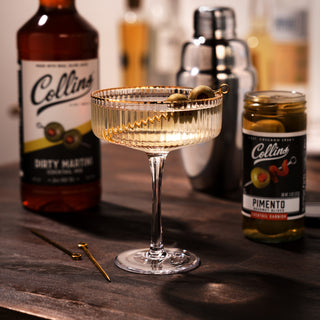 100% REAL OLIVE BRINE PROVIDES THE FLAVOR YOU NEED - If you're a martini drinker, you know what you like. That's why our Collins Dirty Martini is pure olive brine. No added sweeteners, no added colors--just the pure, bold briney flavor that you crave.