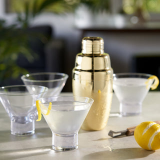Viski Admirl Stemmed Cocktail Glasses, Vintage Drinkware Perfect for Gin &  Tonic, Spritz, and Manhattans, Crystal Glassware, Set of 2, 9oz