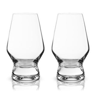 Raye Heavy Base Crystal Whiskey Tasting Glasses Set of 2