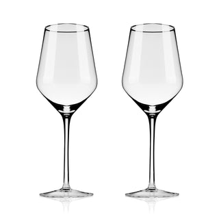 Raye Angled Crystal Chardonnay Glasses Set of 2