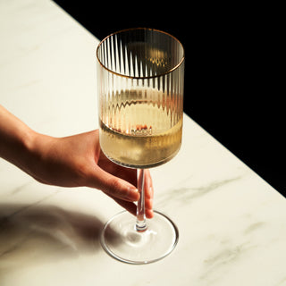 A GLASS FOR WINE WITH STYLE - The 16 oz. capacity makes this stemware set perfect as white wine glasses or red wine glasses while the textured design and unique silhouette give them extra flair. Great for parties, special occasions, or everyday use.