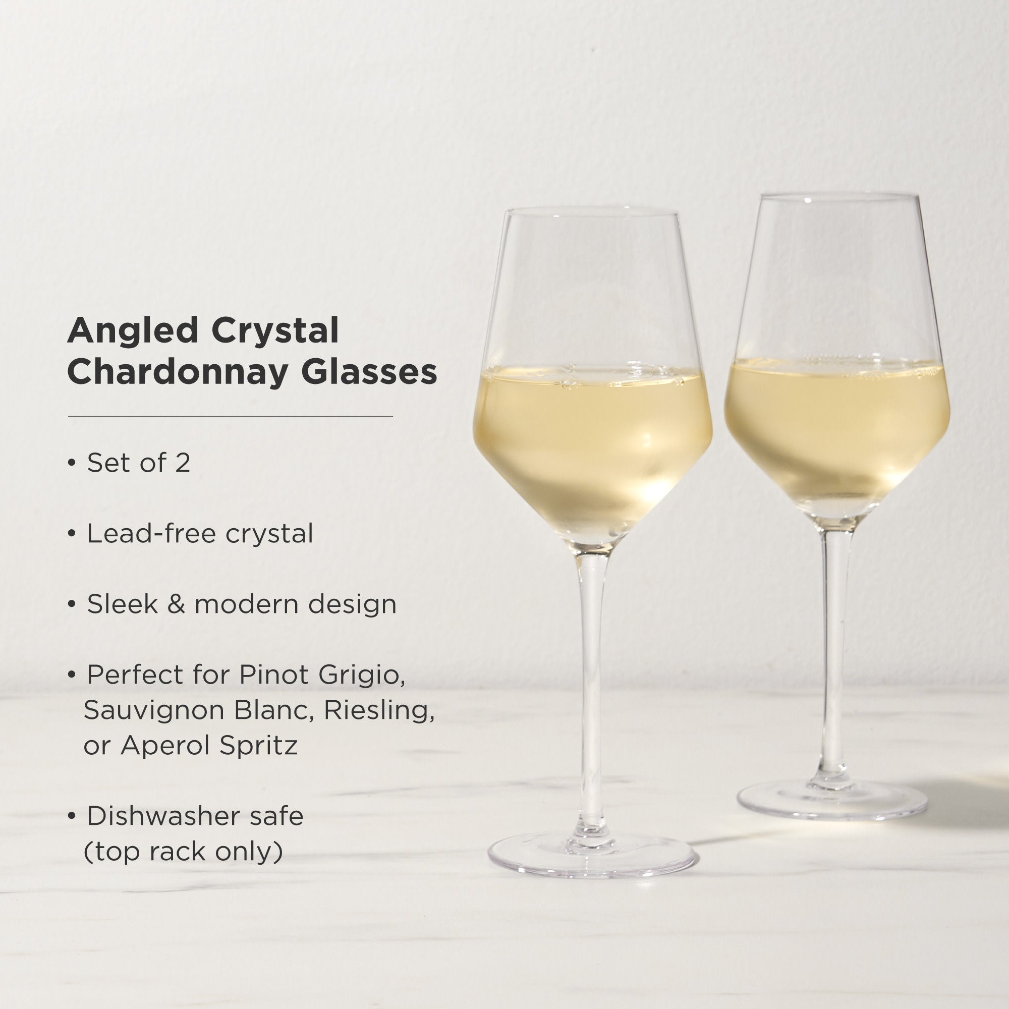 Raye Angled Crystal Wine Decanter