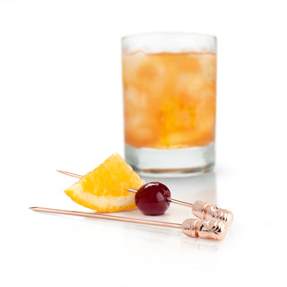 BRING THE BAR TO YOU - These tiki drink accessories meld stylish design with professional quality for drink stirrers cocktail picks that complete your home bar with panache. Sleek and compact, these drink picks make great martini sticks for olives.