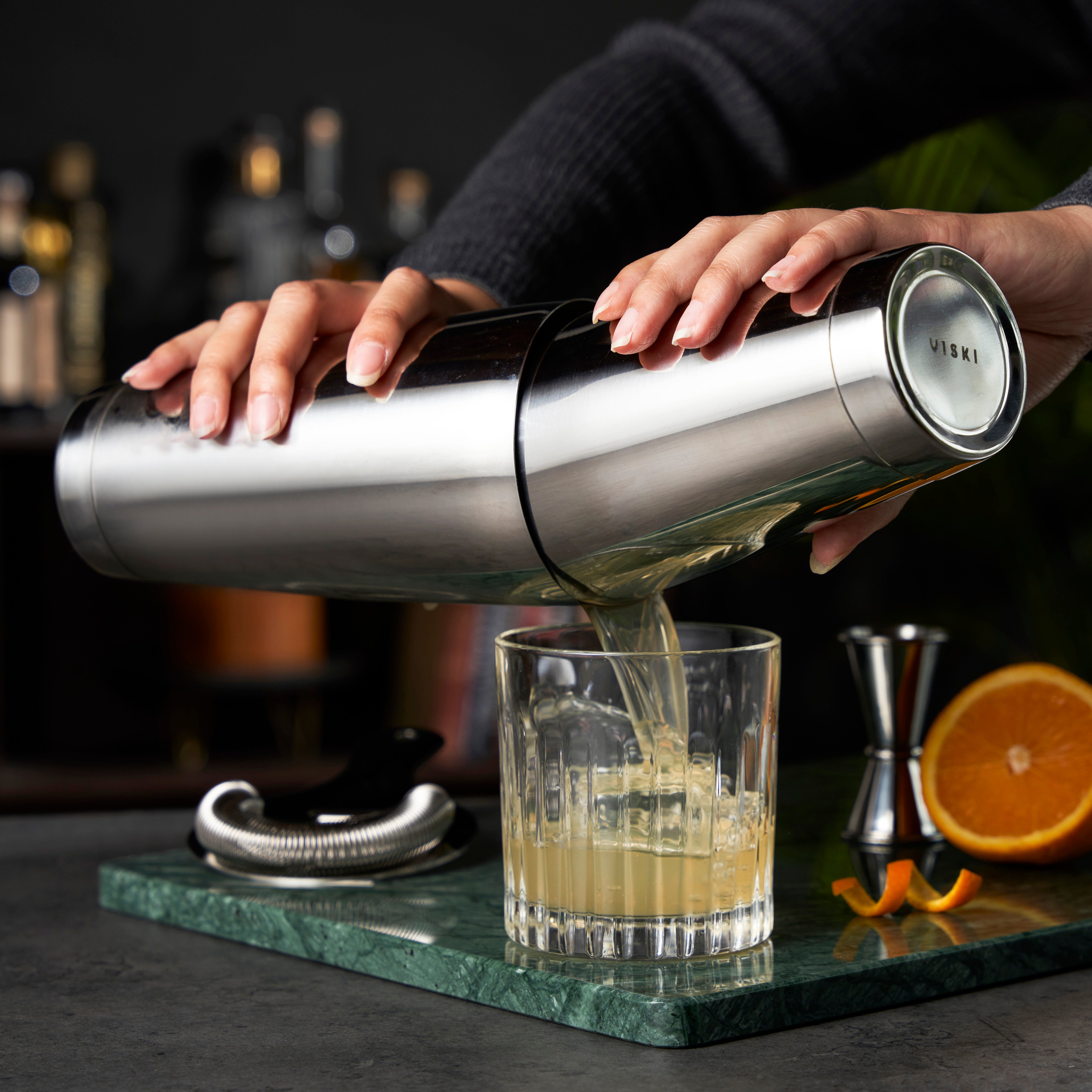 Viski Stainless Steel Heavyweight Cocktail Shaker