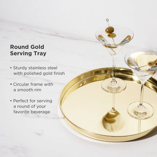 AN ELEGANT GIFT FOR STYLISH PEOPLE - Give a useful, gorgeous gift to someone with impeccable taste. Storage trays help organize your home with style, and this polished gold tray is a perfect storage solution for knick knacks. An ideal housewarming, birthday, or Christmas gift