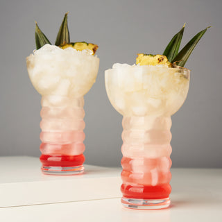 PERFECT FOR TIKI COCKTAILS – Based on the original Pearl Diver glass, this cocktail set is a must-have for any tiki aficionado. A generous 12 oz capacity leaves lots of room for frothy blended drinks. Just add elaborate tropical garnishes and sip away.