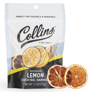 1.3OZ OF LEMON SLICES – Enjoy a resealable pouch of premium dehydrated lemon slices that enhance a wide range of cocktails while fitting seamlessly with your home bar essentials.