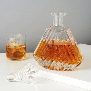 MADE TO LAST – Viski’s high-quality crystal glassware combines stunning clarity with durability for bar accessories that stand the test of time. For best results, hand wash and rinse thoroughly to avoid soap residue and polish decanter by hand. 