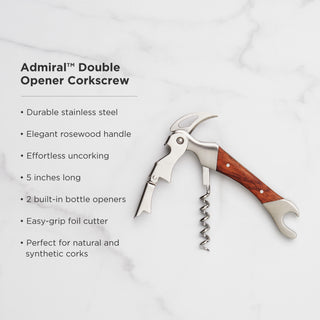 Admiral Corkscrew with Rosewood Handle