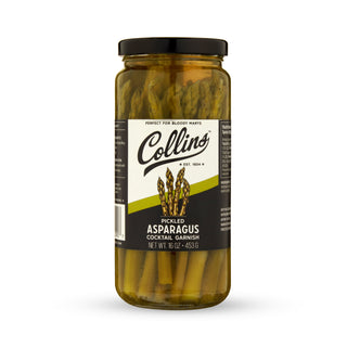 GOURMET PICKLED ASPARAGUS – Discover a gourmet 16oz jar of hand-packed pickled asparagus. Hand-picked and packed with a little bit of spice, these fresh asparagus sticks are the premium choice.