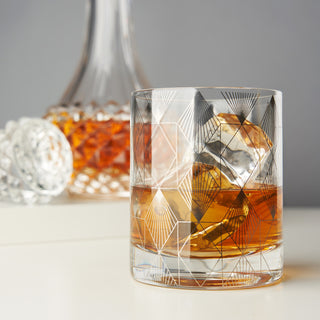 PERFECT FOR COCKTAILS AND BOURBON – This glassware’s Art Deco design gives these tumblers timeless elegance. A generous 10 oz capacity leaves plenty of room for cocktails such as a Negroni, or neat pours of rye whiskey with large craft ice cubes.