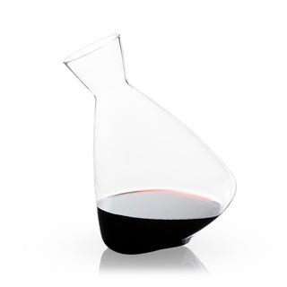 ROLLING WINE DECANTER AERATES WINE - The rolling design of this modern wine decanter aerates your wine and sparks interest. Bring contemporary flair to your wine service and the best out of your finest vintages. Suitable for red and white wine.