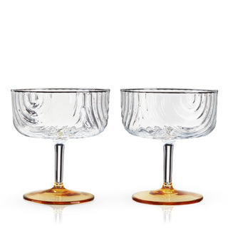 ELEGANT GIFT FOR COCKTAIL LOVERS – Impress the cocktail lover or mixologist in your life with this beautiful contemporary drinkware. This versatile cocktail glass set makes the perfect Christmas, birthday, anniversary, or housewarming gift.
