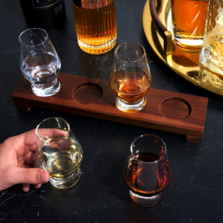 SHOW OFF YOUR SCOTCH - Nothing says that you’ve reached the highest level of whiskey worship like a flight set on your home bar. The elegant glassware works for liquor or wine tastings alike, and is designed to enhance the aromatics of your drink.
